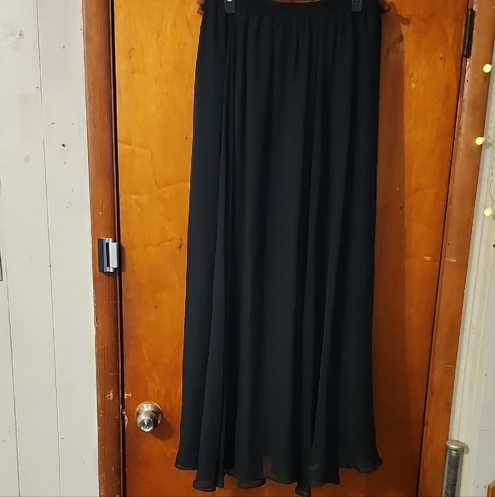 Patra Classic Black A-Line Skirt